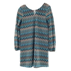 Ya Losangles Chevron Shift Dress Small